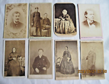 Antique CDV Lot of 8 Photos~Men~ Women in Gowns picture