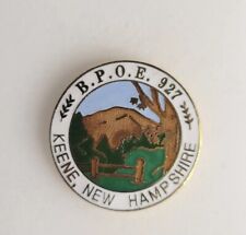  B.P.O.E. Elks Keene New Hampshire Lodge Medal Badge Pin # 927 Vintage  picture