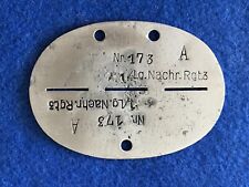 Original WW2 German Air Force luftwaffe Dog Tag ID WWII Signals Night fighter picture