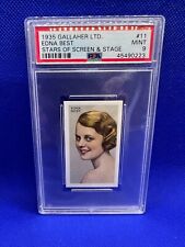 1935 Gallaher LTD #11 Edna Best Stars Of Stage And Screen PSA 9 MINT Pop-2 picture