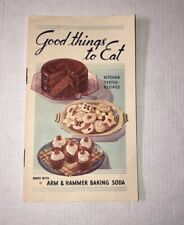 Vintage 1935 Arm & Hammer Baking Soda Good Things to Eat Recipe Cook Booklet picture