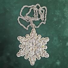 Vintage Gorham 1971 Sterling Silver Snowflake Ornament 21.9g C879 picture