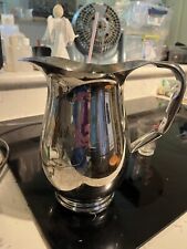Vintage Vollrath Pitcher Stainless Steel 8” Tall  Very Clean From Estate Sale picture