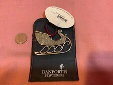 Danforth Pewterers, Ltd Vermont Sleigh Ornament 02-0540 picture