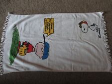 Charlie Brown Snoopy Vintage 1970s Peanuts Bath Towel   Schulz picture