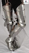NauticalMart Steel Greaves Medieval LARP Armor Leg Guard picture