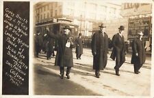 1912 RPPC Evangelists MARCH 3000 MEN In San Francisco Great Signage Gipsy Smith  picture
