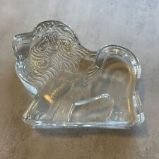 Vintage Dansk 1970s Einsel Zoo Collection Lead Crystal Lion Figurine Paperweight picture