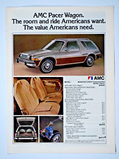 1978 AMC Pacer Wagon Vintage Original Print Ad 8.5 x 11