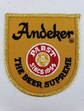 Vintage Andeker The Beer Supreme Hat Jacket Uniform Patch Logo Pabst Brewery picture