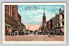 Charlotte NC-North Carolina, Independence Square, Advertise, Vintage Postcard picture