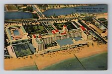 Hollywood By The Sea FL-Florida, Hollywood Beach Hotel, Vintage c1951 Postcard picture