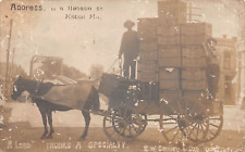 RPPC MACON MISSOURI A LOAD TRUNKS A SPECIALTY E W SMILEY 1909 Photo POSTCARD picture