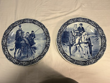 Vintage Royal Sphinx Delft pair of 15 1/2 inch Chargers picture
