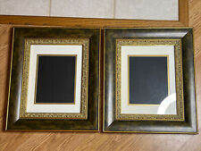 Wood Frames Ornate Design Gold Bronze Color 20.5” X 17.5” With Glass. picture