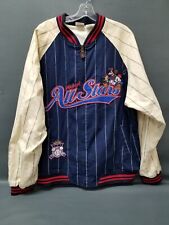 Vintage 90s Disney Store Mickey Mouse All Stars Baseball Zip Jacket Size L picture