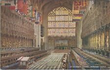 St George's Chapel Windsor Castle England Vintage Unposted Postcard picture