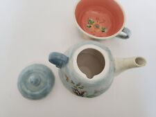 Tracy Porter Amourette Collection Tea Pot & Cup Set Hand Painted picture