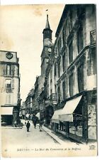 France Nevers - La Rue du Commerce et le Beffroi old postcard picture