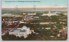 Vintage Postcard Panoramic View of Washington East From Monument 1919 picture