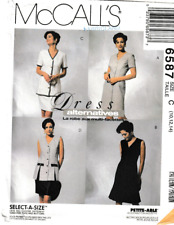 McCall's 6587 c1993 Misses 1 & 2 pc Dresses Size 10-14 , FF picture