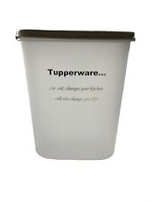Tupperware Modular Mates Oval #4 Logo Container #1614 Consultant Gift Tan Seal picture