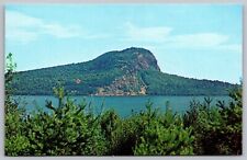 Mount Kineo Moosehead Lake Maine Mountains Forest Plastichrome VNG UNP PC picture