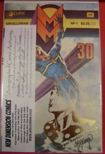 MIRACLEMAN 3D 1 ECLIPSE ARCHIVES GOLD VARIANT COMIC SIGNED TOTLEBEN W/COA 1985 picture
