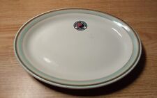VINTAGE NORTHERN PACIFIC RAILWAY 8  1/2 INCH OVAL CHINA PLATE picture