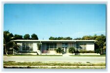 c1960's Public Library Pompano Beach Florida FL Unposted Vintage Postcard picture