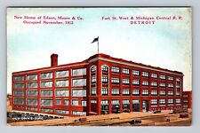 Detroit MI-Michigan, Edson, Moore, & Co Factory, Antique, Vintage Postcard picture