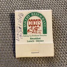 Coco’s Bakery Restaurant Vintage Collectible Matchbook  picture