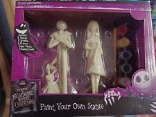 Disney Nightmare Before Christmas Paint Your Own Statue Jack And Sally Brand New picture