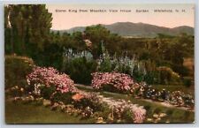Hand-Colored~Air View Storm King @ Mountain View House Garden~Vintage Postcard picture