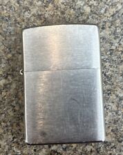 Vintage Zippo Lighter Brushed Chrome Finish 1999/2000 Silver Brass Made in USA picture