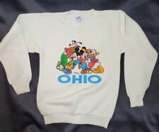 Vintage 90s Disney Mickey Mouse Crew Ohio Youth Crewneck Sweatshirt Goofy Small  picture