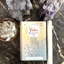 PALM READING CARDS Set of 60 RITUALS SELF-REFLECTION FUN Boho Gypsy NEW GIFT picture