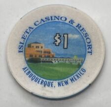 Isleta Casino & Resort $1 Casino Chip Albuquerque New Mexico obsolete Ceramic picture
