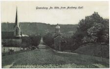 Laminated Reproduction Postcard Greensburg PA From Academy Hill picture