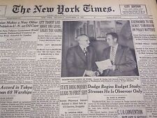 1952 NOV 13 NEW YORK TIMES - DODGE BEGINS BUDGET STUDY FOR EISENHOWER - NT 4528 picture