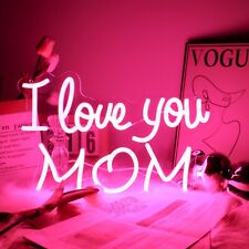 I Love You Mom Neon Sign: Unique Mother's Day & Birthday Gifts picture