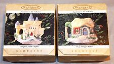 Hallmark Invitation to Tea Collection Ornaments European Castle, Cozy Cottage picture