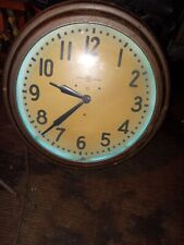 Vintage Neon General Electric Industrial Clock RARE 1930s-1950s picture