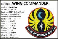 WING COMMANDER - UNION OF BORDER WORLDS HOOK BACKING PATCH - WING04V picture