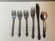 VINTAGE LOT STAINESS FLATWARE NATIONAL , HOUSEHOLD'S  Flower scrolls picture