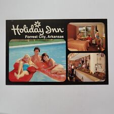 Holiday Inn Forrest City Arkansas I-40 Vintage Postcard Swimming Pool Room Food picture