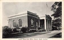 Postcard SC Cheraw USPS Post Office Mail Stamps Chesterfield County picture