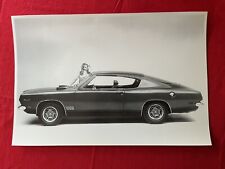 Large Vintage Car Picture.  1969 Plymouth Barracuda.  340 Engine.  12x18, B/W picture