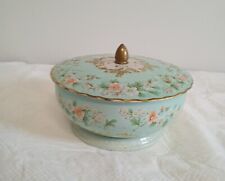 Vintage Round Victorian Pattern Candy/ Trinket  Tin  Made In England picture