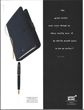 Leather Agenda Set by Mont Blanc Magazine Print Ad, Mont Blanc Print Ad picture